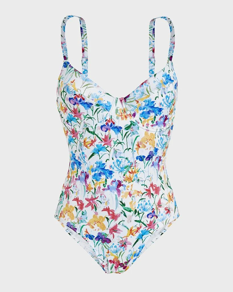 Vilebrequin Happy Flowers Jersey One-Piece Swimsuit 1