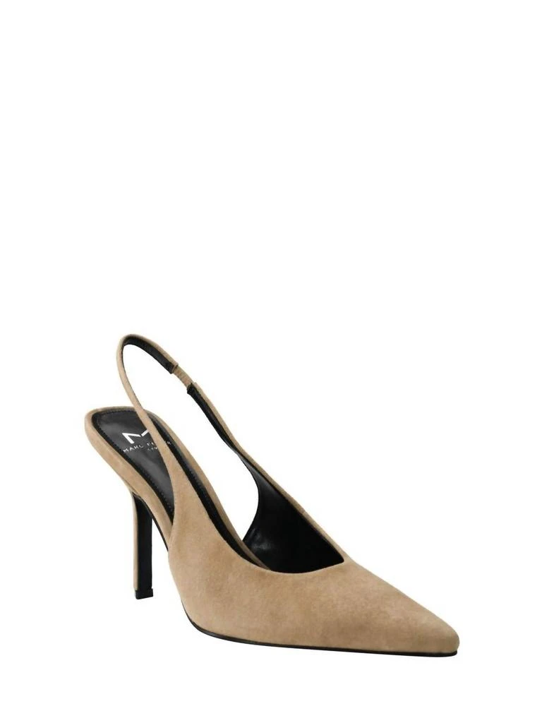 Marc Fisher Emalyn Suede Pump In Natural 1
