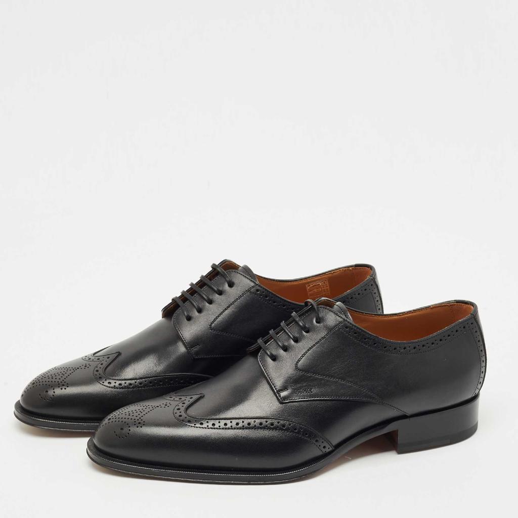 Dior Dior Black Brogue Leather Lace Up Derby Size 43.5