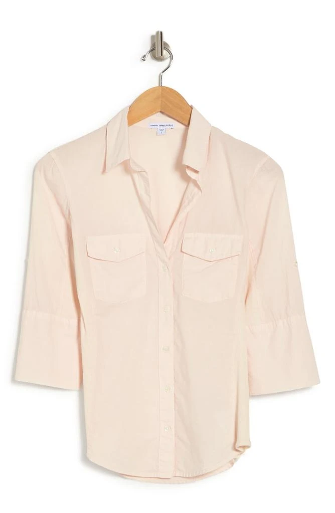 James Perse Three-Quarter Sleeve Button-Up Shirt 3