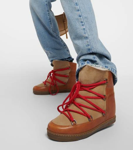 Isabel Marant Nowles leather snow boots 4
