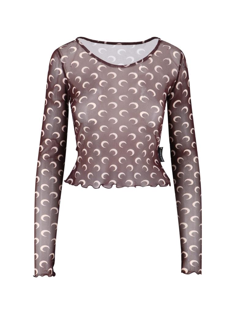 Marine Serre Second Skin Moon Asymmetric Top – On Sale Now Marine Serre Second Skin Moon Asymmetric Top – On Sale Now