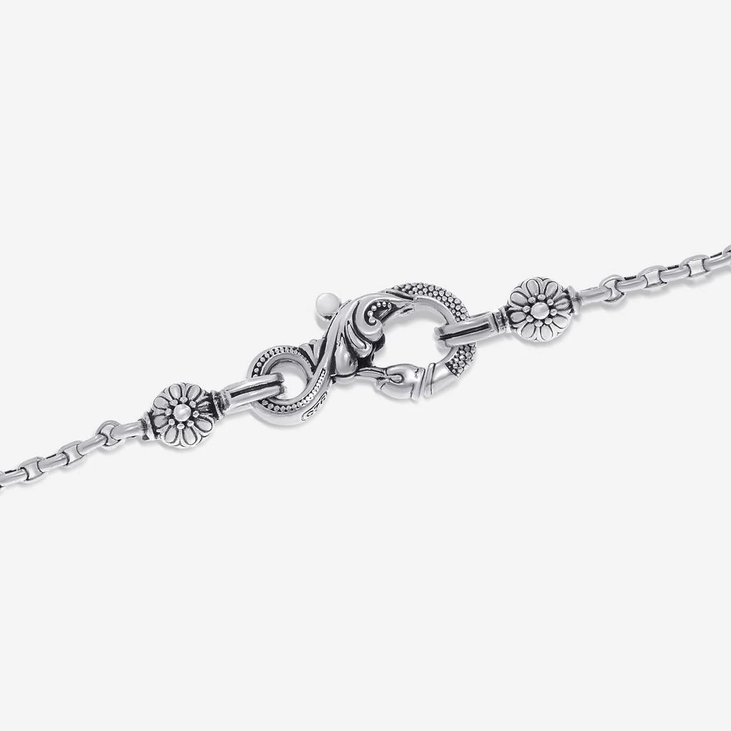 Konstantino Konstantino Blue Topaz, Iolite and Pearl Cross Lariat Necklace KOMK4733-999-CUT 4