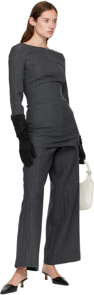 Handsome Stockholm Black Essentials Long Suede Gloves 3
