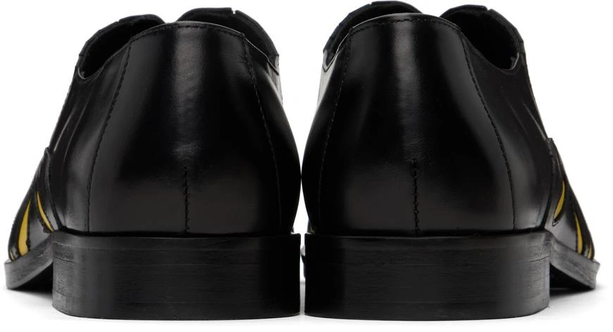 Stefan Cooke Black & Yellow Slashed Loafers 2