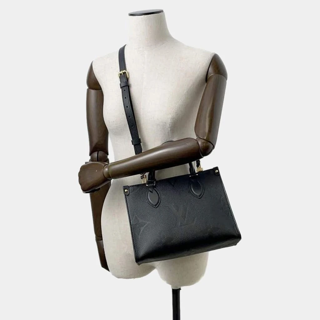 Louis Vuitton Louis Vuitton Black Leather BB Onthego Tote Bag 3