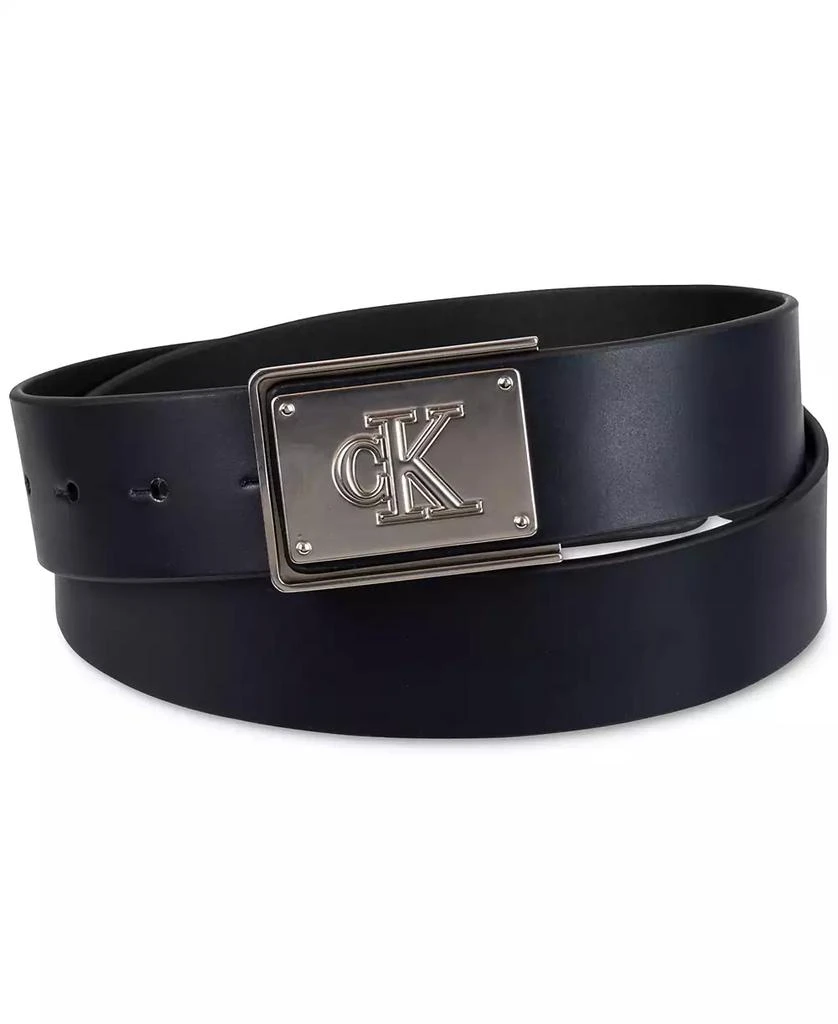 Calvin Klein Men's CK Plate Plaque Belt 1