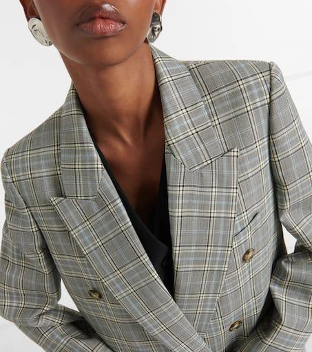 Stella McCartney Prince of Wales check wool blazer 4