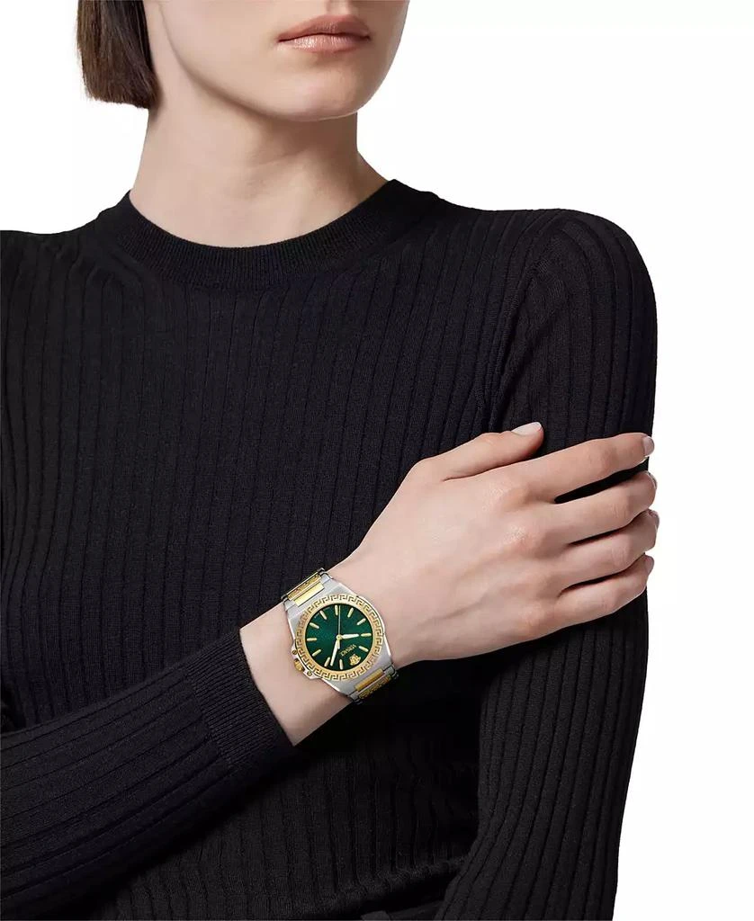 Versace Womens Two Tone 38mm Bracelet Fashion Watch Versace Women main image 4