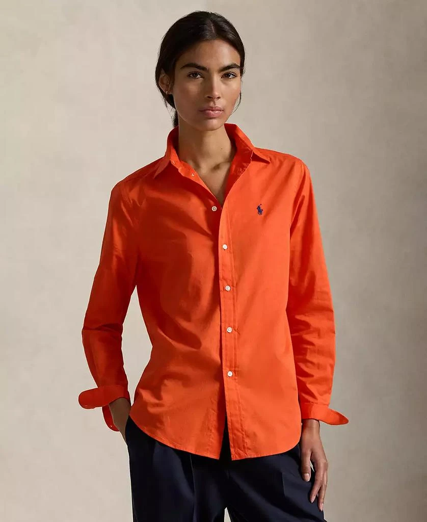 Ralph Lauren Women's Classic-Fit Cotton Twill Shirt 10