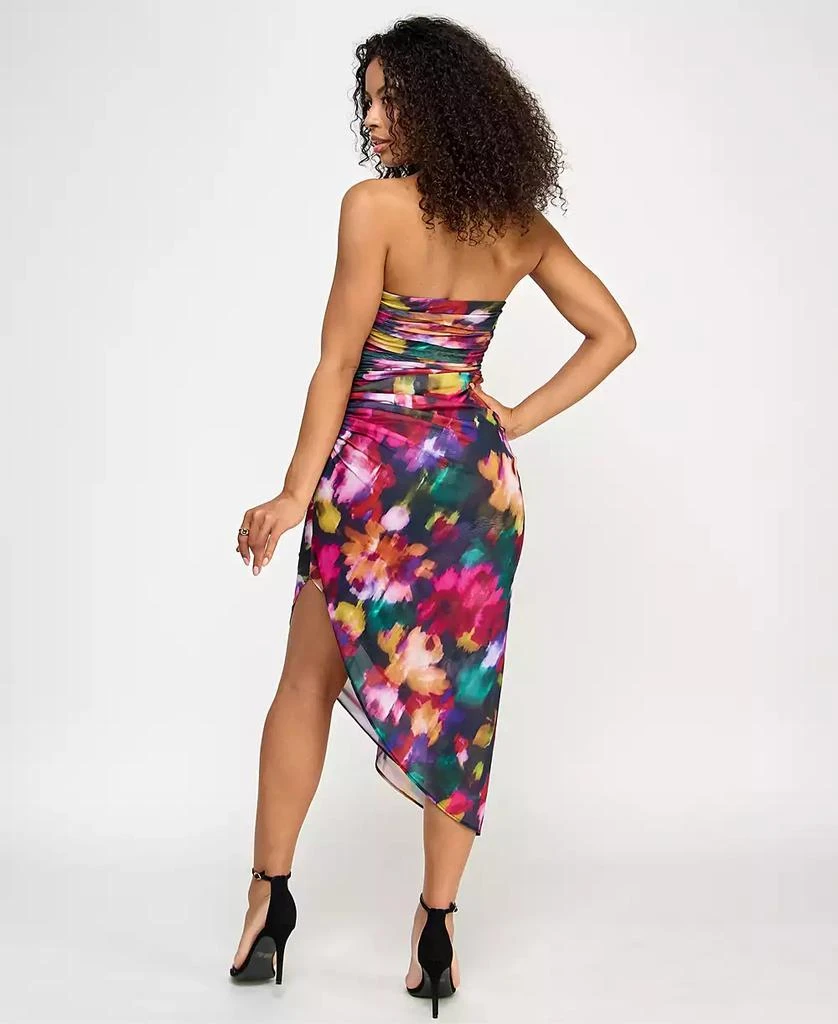 Emerald Sundae Juniors' Printed Strapless Midi Dress 2