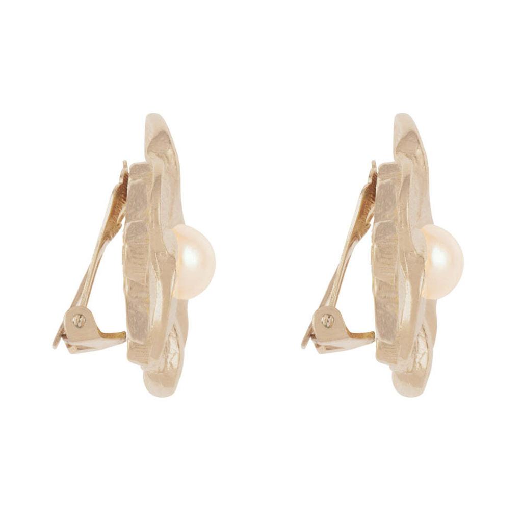 Susan Caplan Vintage 1980s rare vintage christian dior floral clip-on earrings