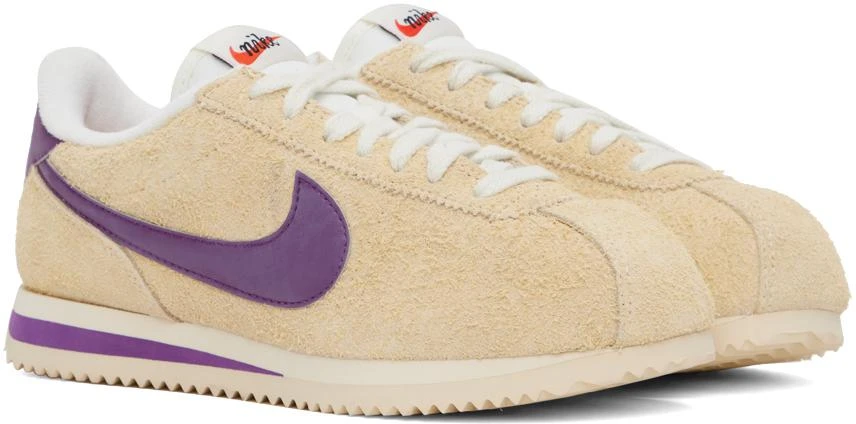 NIKE Yellow Cortez Vintage Sneakers 4