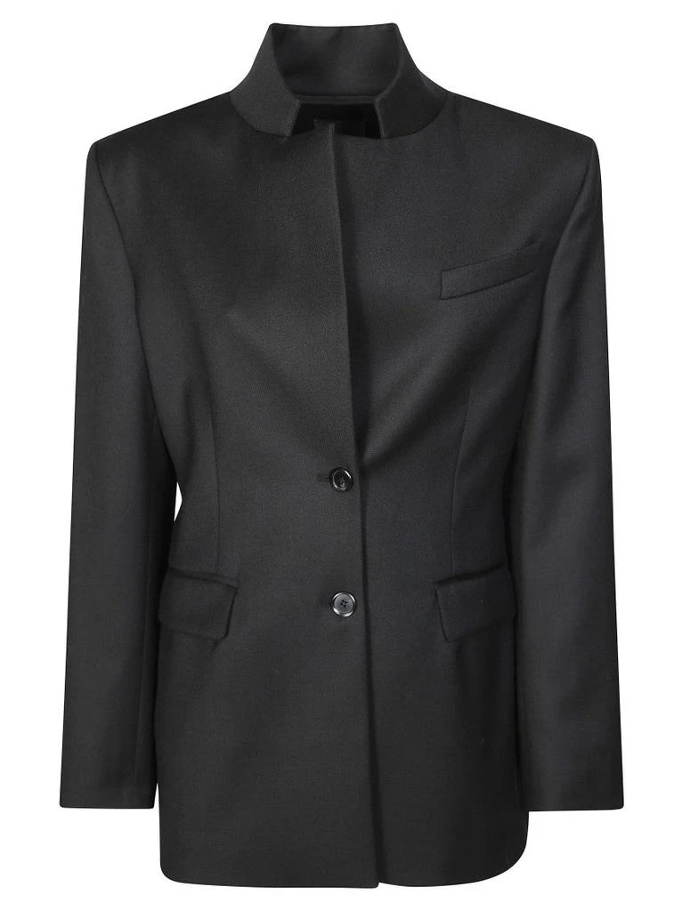 PINKO Tailored Flannel Jacket With Classic Collar 1