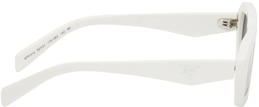 Prada White Rectangular Sunglasses 2