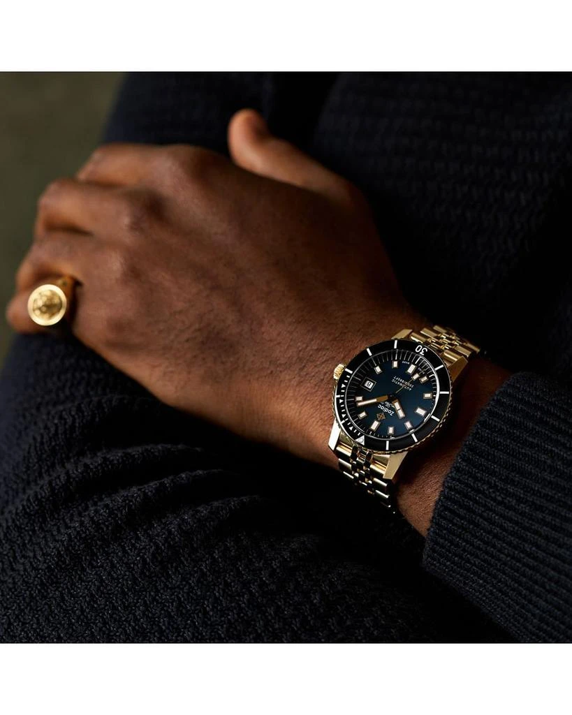 ZODIAC Compression Diver Automatic 18K Gold-Plated Watch, 40mm 2