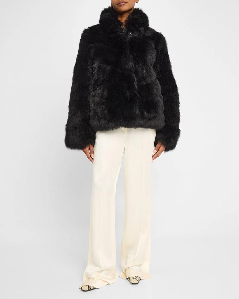Gorski Reversible Merinillo Lamb Shearling Chevron Jacket With Horizontal Bottom 2