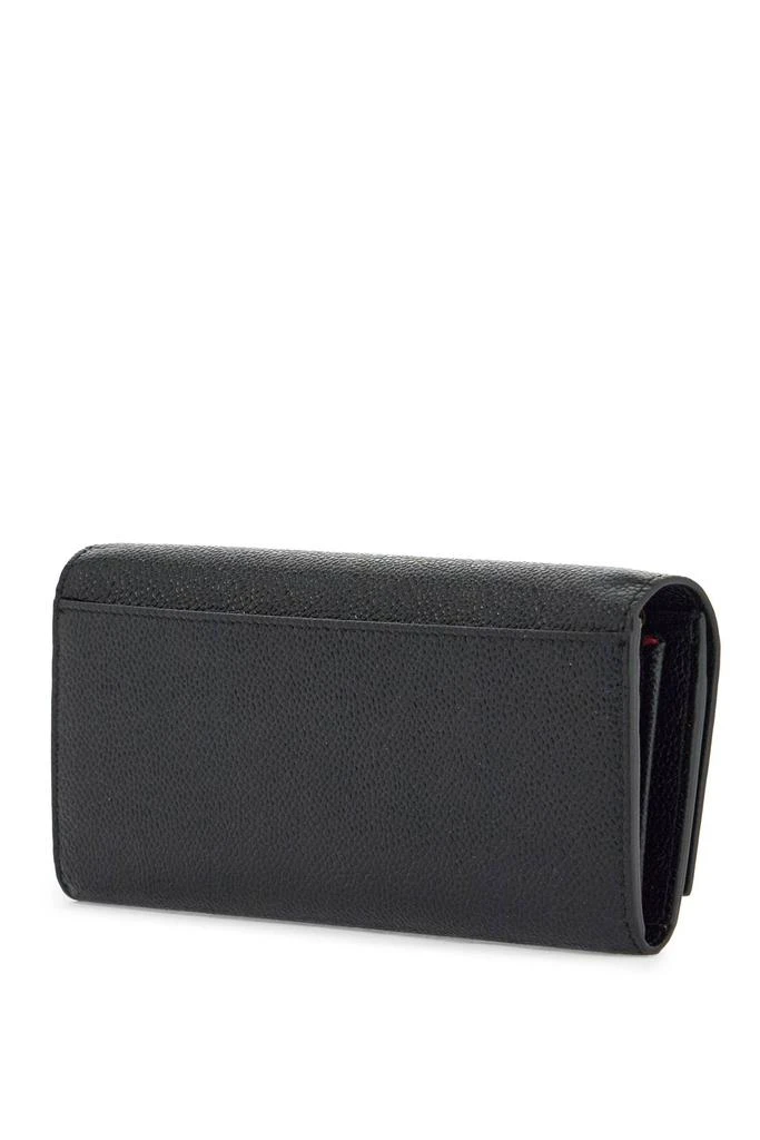 Thom Browne black calfskin chain wallet with rwb detail 2