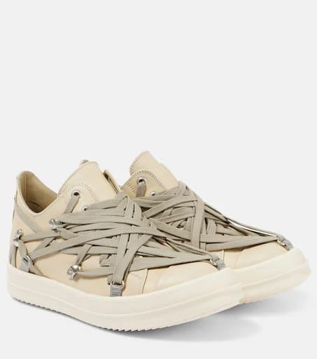 Rick Owens Hollywood Megalace suede sneakers 1