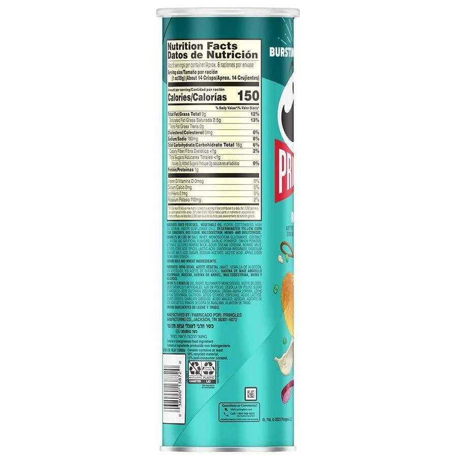 Pringles Potato Crisps Chips Ranch 7