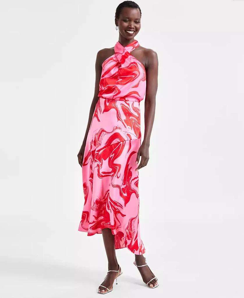INC International Women's Asymmetric Satin Skirt, Exclusively at Macy's 1