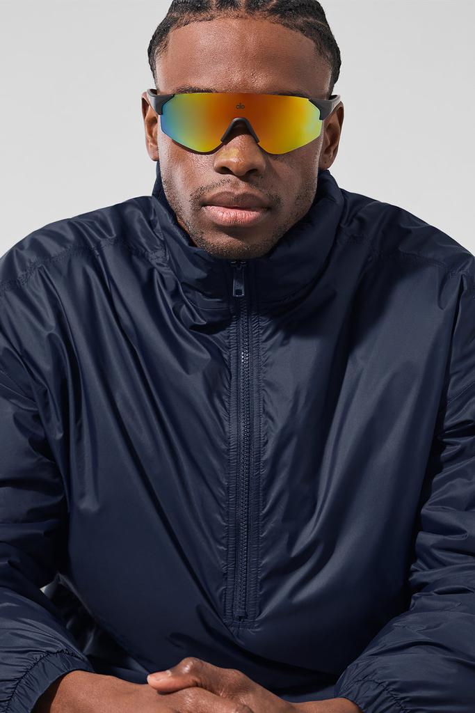 Alo Latitude Light Weight 1/2 Zip Pullover Jacket - Navy - Jackets