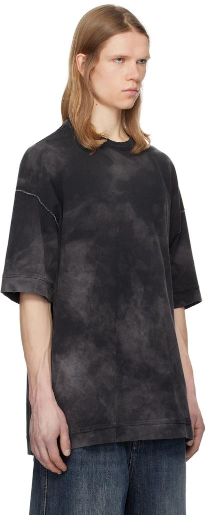 Juun.J Black New Dyeing Over Fit T-shirt