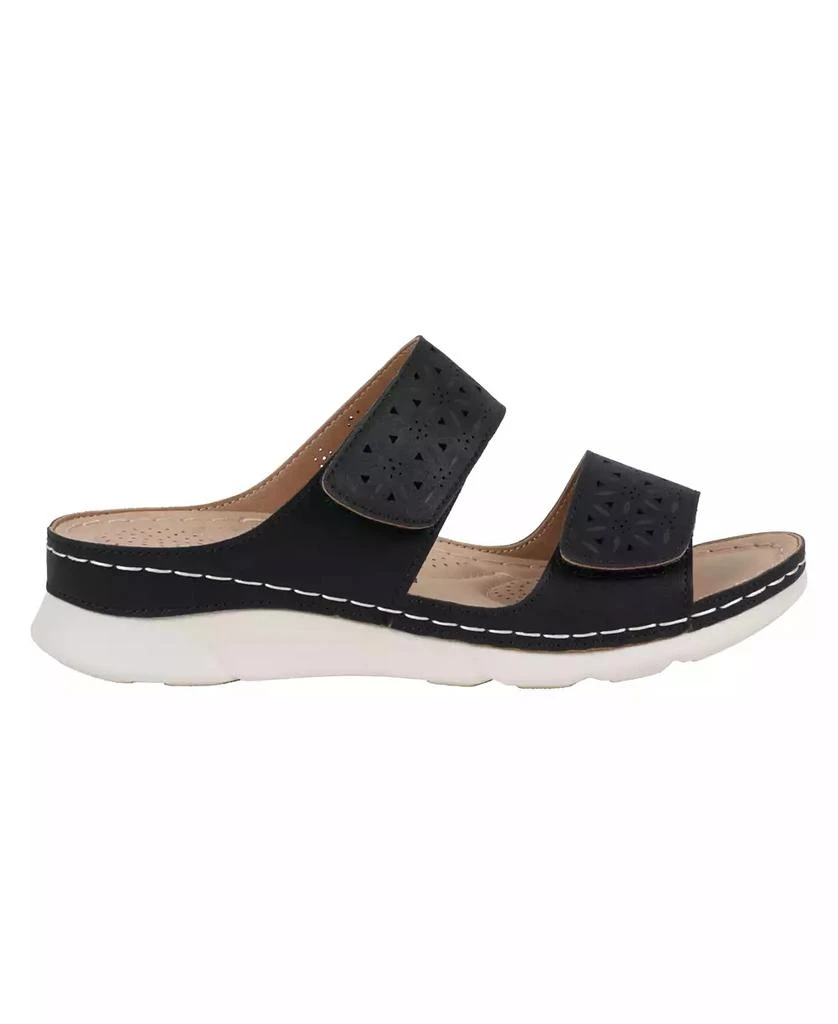 GC Shoes Women's Verna Adjustable Double Strap Footbed Sandals 2