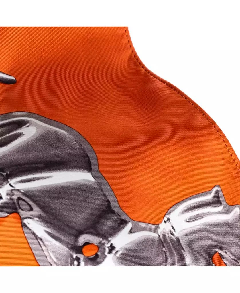 Pre-Owned HERMÉS PM Silky City Bag Printed Silk and Leather 7