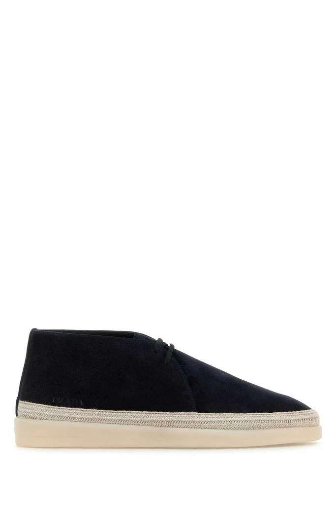 Prada MIDNIGHT BLUE SUEDE ANKLE BOOTS 1