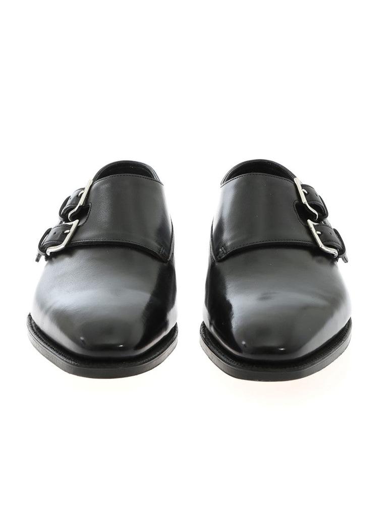John Lobb Seamless Black Calf Leather Shoes