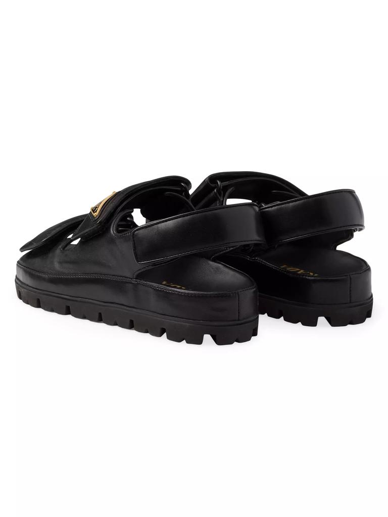 Prada Flat Nappa Leather Sandals - Shoes - Free Shipping