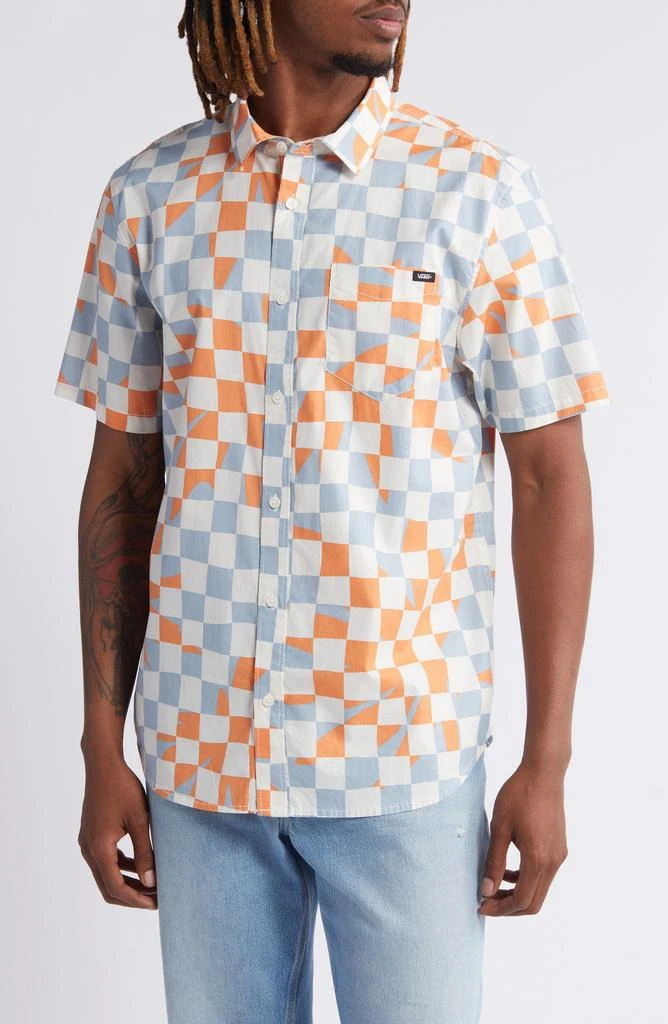 Vans Watson Checkerboard Short Sleeve Button-Up Shirt 1