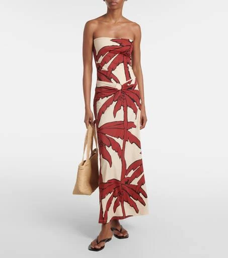 JOHANNA ORTIZ Palms Breath Of Life printed midi skirt 2