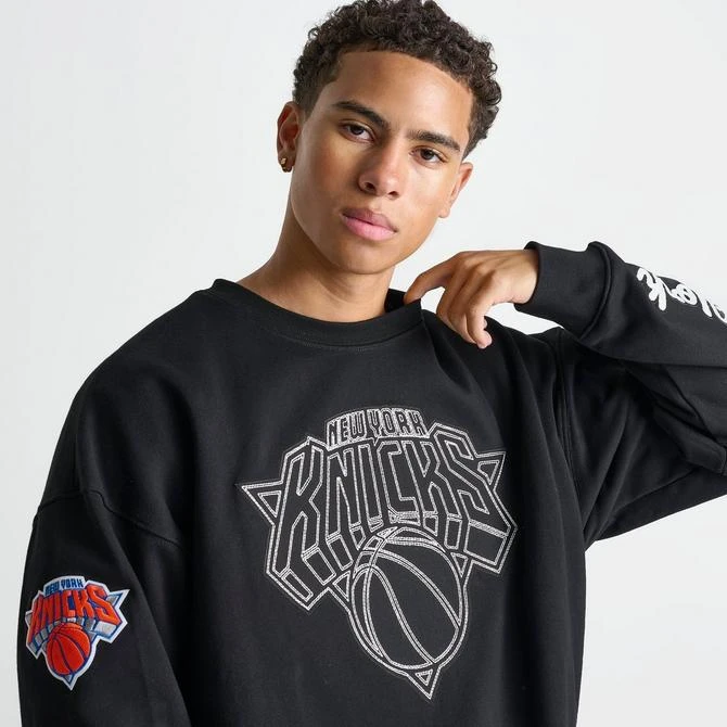 Pro Standard Men's Pro Standard New York Knicks NBA Paint The City Fleece Crewneck Sweatshirt 5