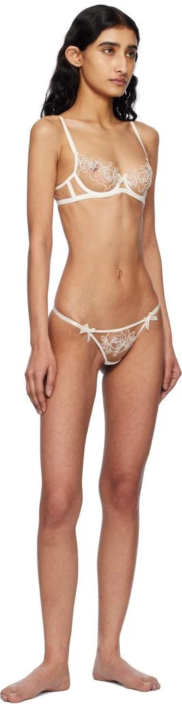 L'Agent by Agent Provocateur Off-White & Beige Lindie Bra 4