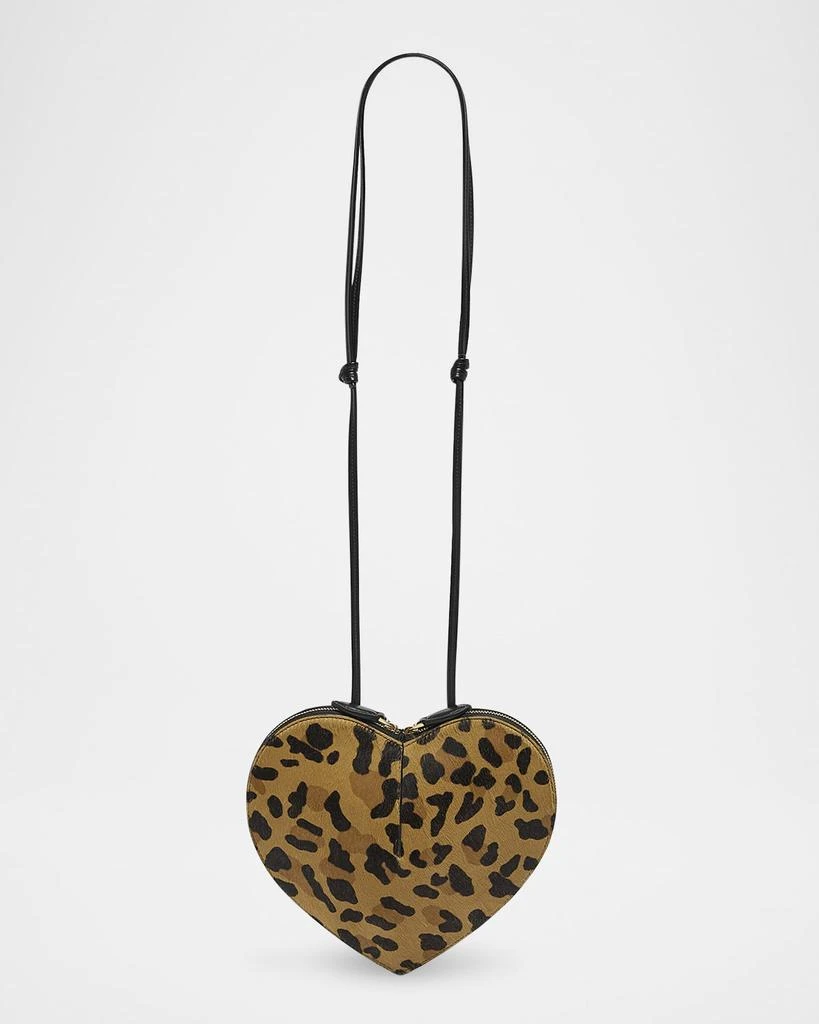 Alaia Le Coeur Crossbody Bag in Leopard Calf Hair 1