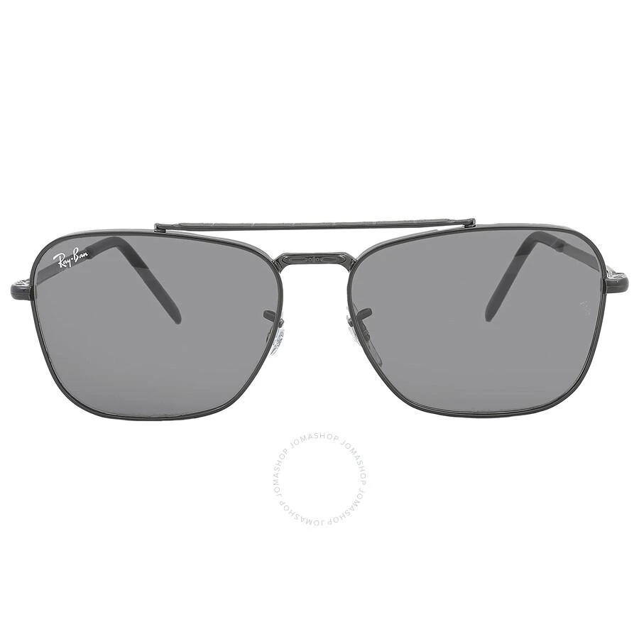 Ray-Ban New Caravan Dark Gray Rectangular Unisex Sunglasses RB3636 002/B1 58 1