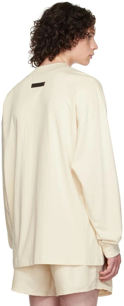 Essentials Off-White Cotton Long Sleeve T-Shirt 3