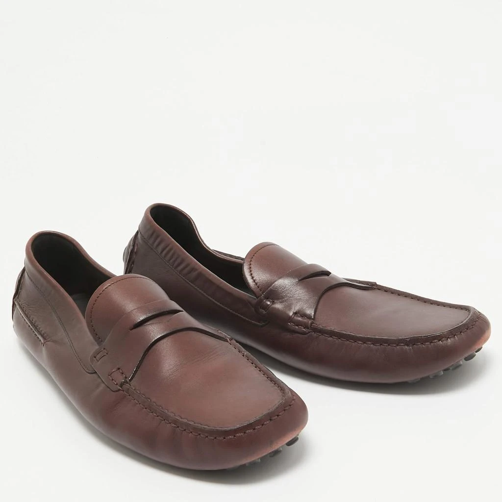 Dior Dior Plum Leather Penny Loafers Size 43 4