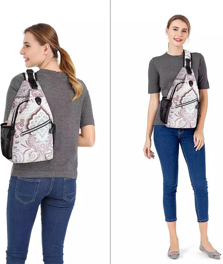 MOSISO National Style Sling Backpack - Pattern Rope Design Crossbody Daypack for Travel
Hiking