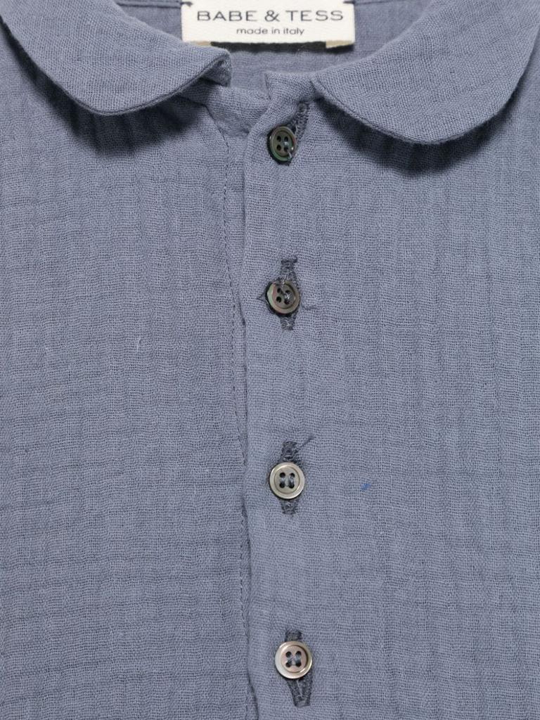 BABE & TESS Blue Shirt Baby Boy
