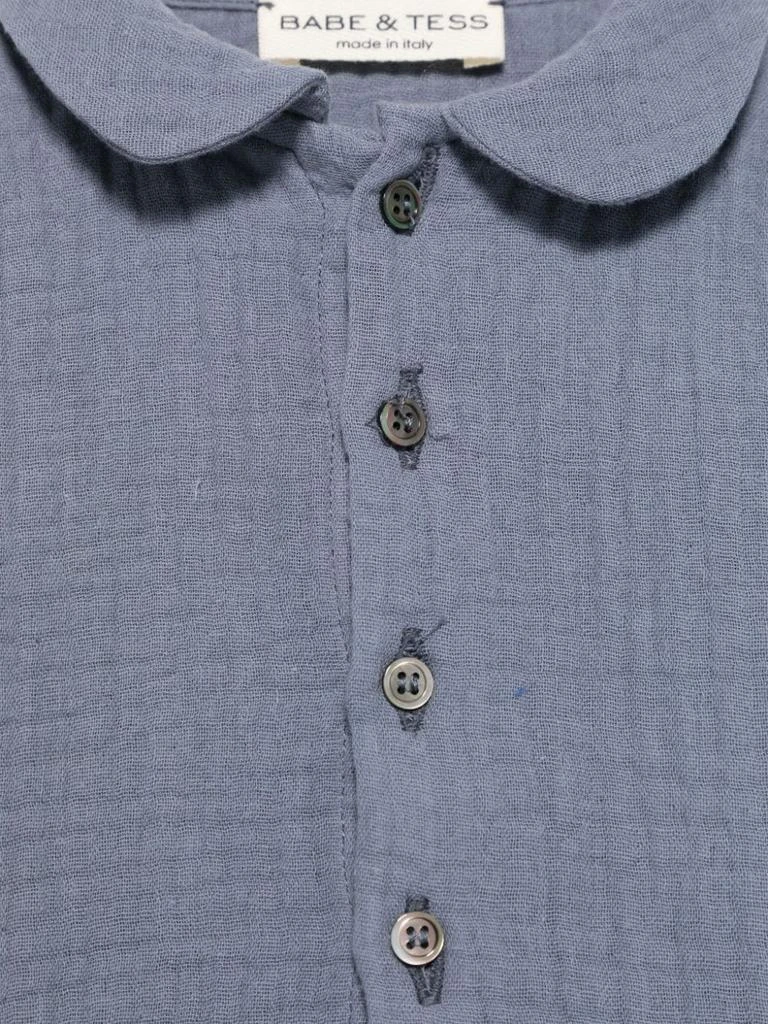 BABE & TESS Blue Shirt Baby Boy 2