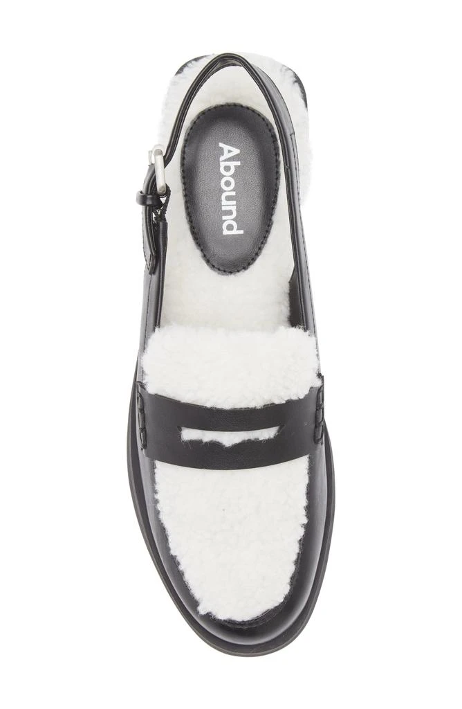 Abound Luciana Faux Shearling Slingback Loafer Mule 5