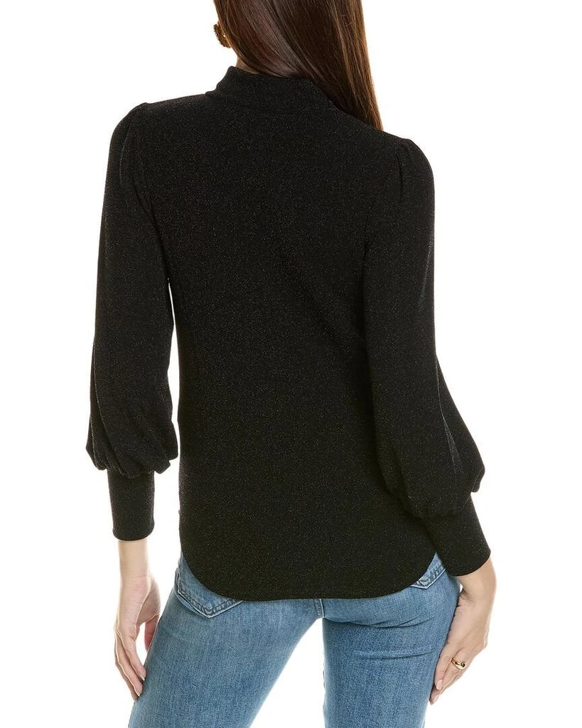 Joan Vass Puff Sleeve Lurex Top 2