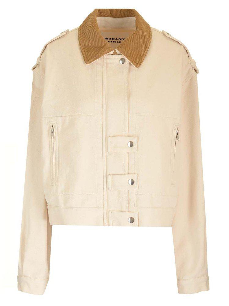 Isabel Marant Isabel Marant Étoile Julie Contrasting-Collar Denim Jacket