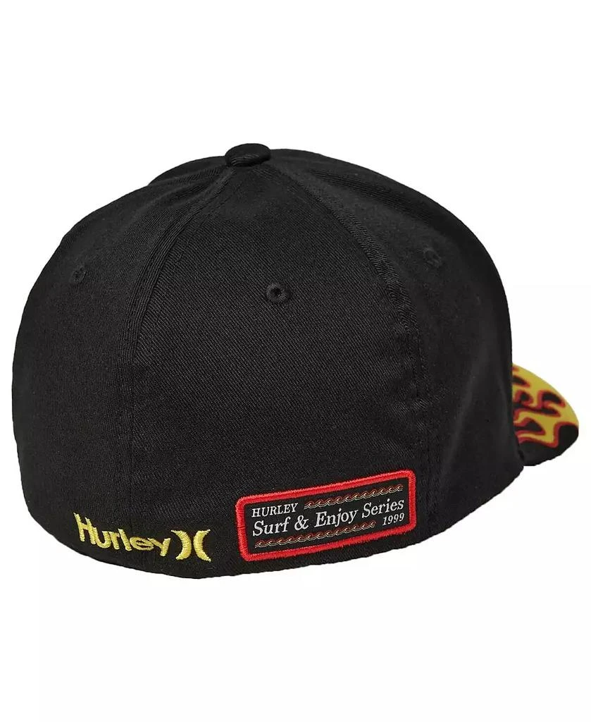 Hurley Men's Black NASCAR Tri-Blend Flex Fit Hat 3