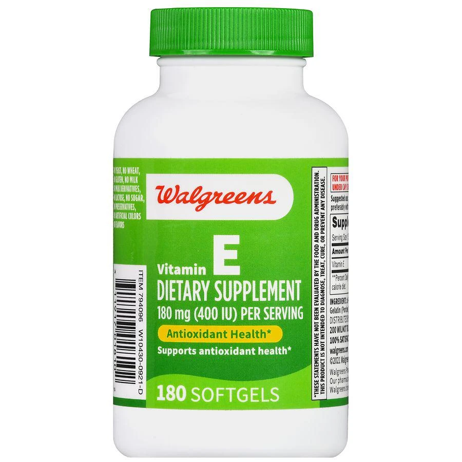 Walgreens Vitamin E 180 mg Softgels 2