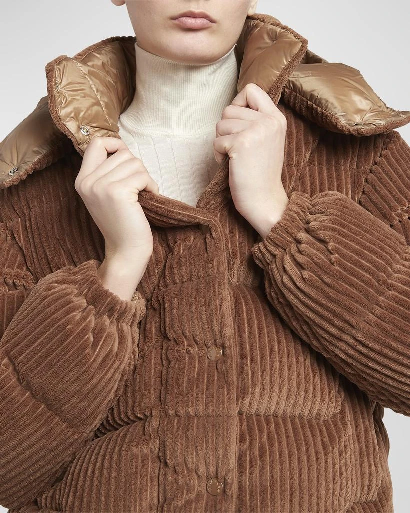 Moncler Daos Velvet Corduroy Puffer Jacket 6