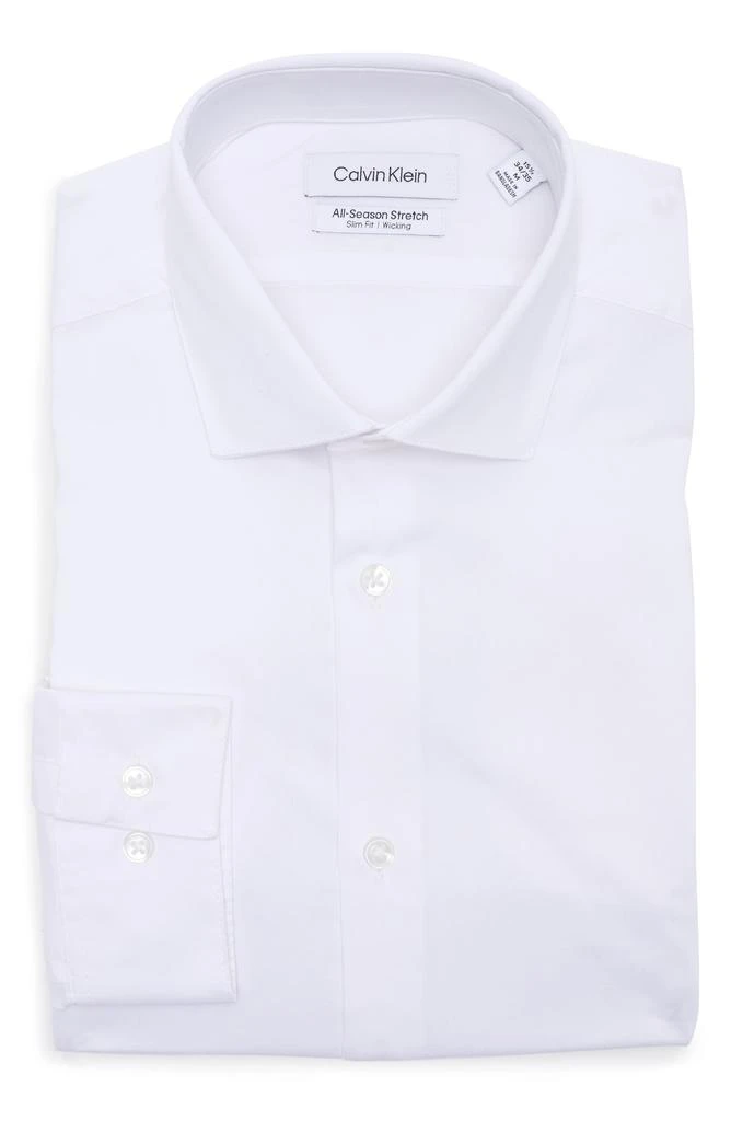 Calvin Klein All-Season Stretch Long Sleeve Slim Fit Dress Shirt 3